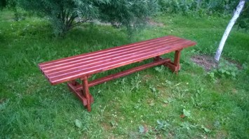 Лавка из дерева 0064